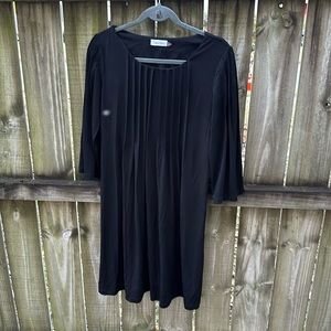 Calvin Klein black classic plead style dress